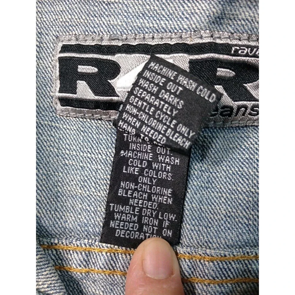 R4R Jeans  Jacket Medium Wash Girl Jean Crop Jacket Sz M